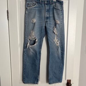 80s Thrashes Levi 501 Blue Jeans‎ 38/32